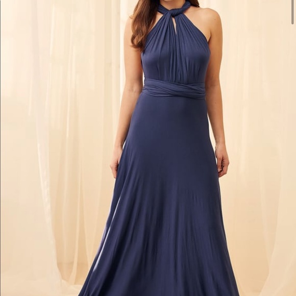 Tricks of the Trade Navy Blue Maxi Dress - Picture 3 of 5